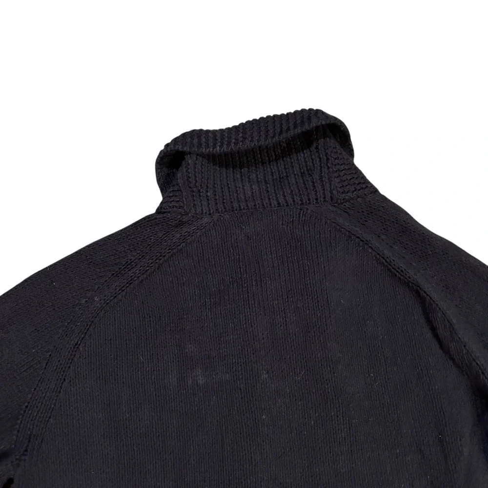 Polo Ralph Lauren Navy Blue Linen Cotton‎ Toggle Shawl Fisherman Cardigan XL